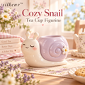 𝒔𝒊𝒍𝒌𝒆𝒏𝒗™ Cozy Snail Tea Cup Figurine