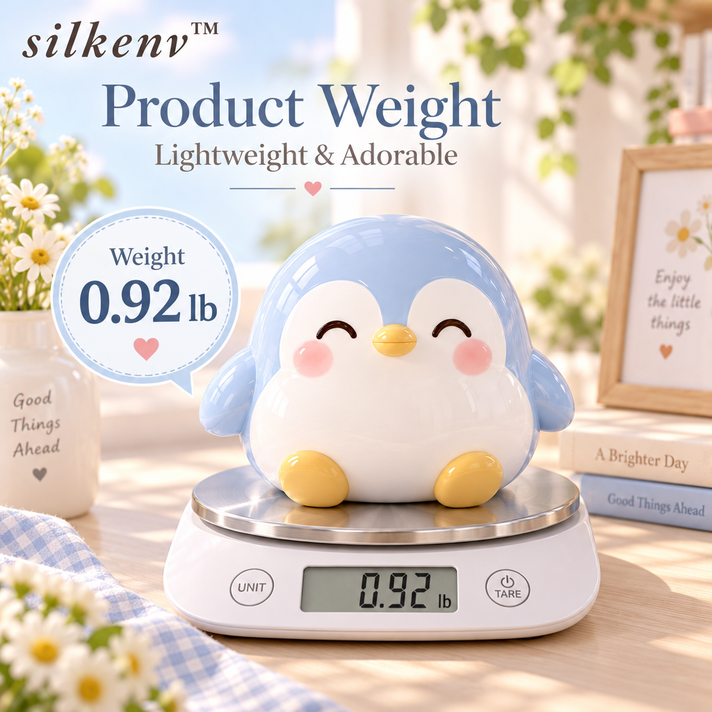 𝒔𝒊𝒍𝒌𝒆𝒏𝒗™ Balloon Penguin Shelf Ornament