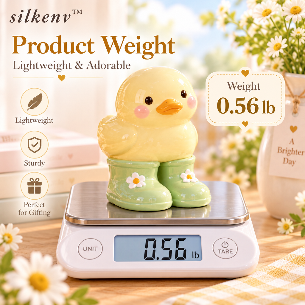𝒔𝒊𝒍𝒌𝒆𝒏𝒗™ Tiny Duck Rain Boot Figurine