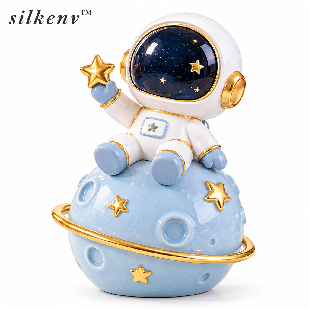 𝒔𝒊𝒍𝒌𝒆𝒏𝒗™ Little Planet Astronaut Sculpture