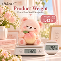 𝒔𝒊𝒍𝒌𝒆𝒏𝒗™ Peach Bear Shelf Sculpture