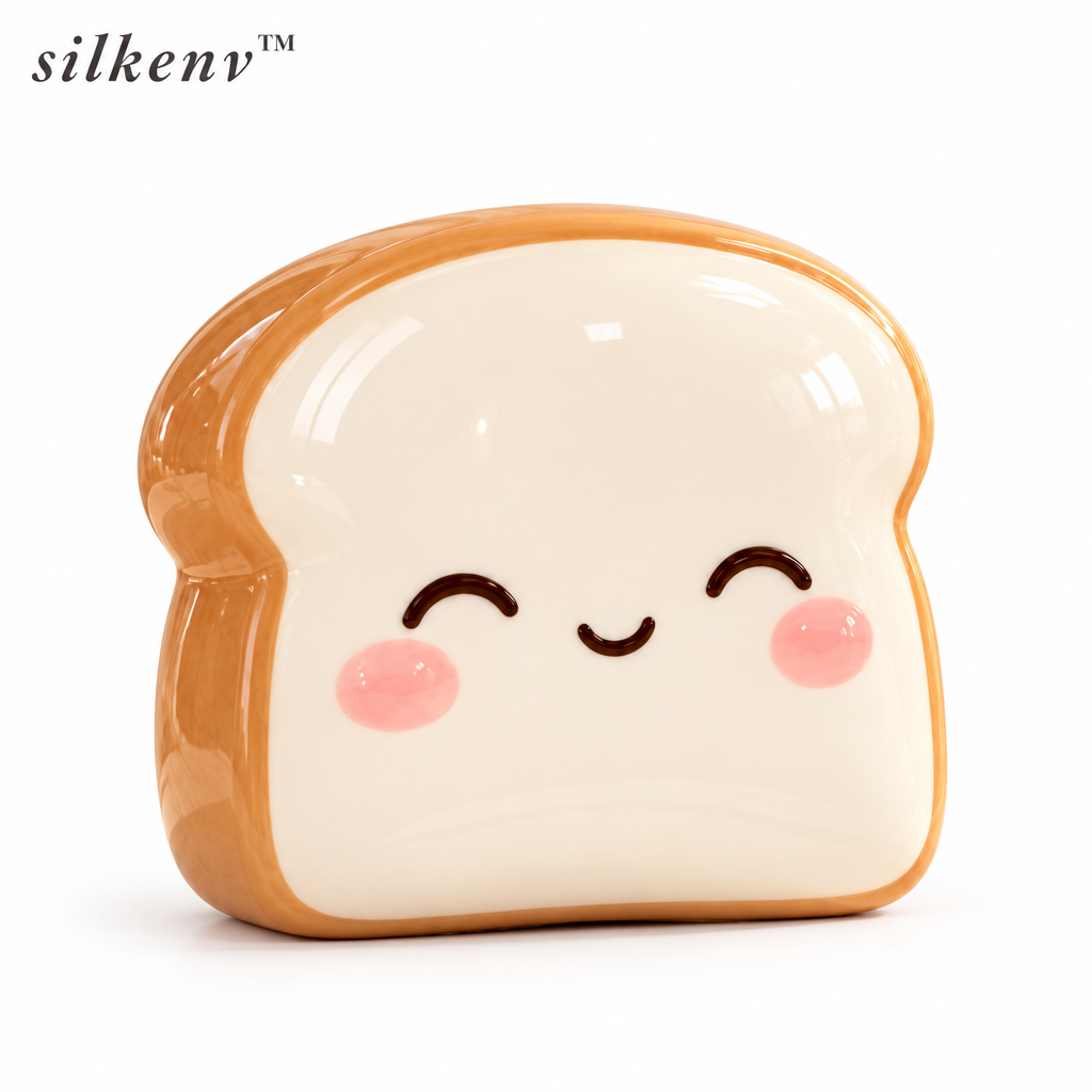 𝒔𝒊𝒍𝒌𝒆𝒏𝒗™ Smiling Toast Ceramic Ornament