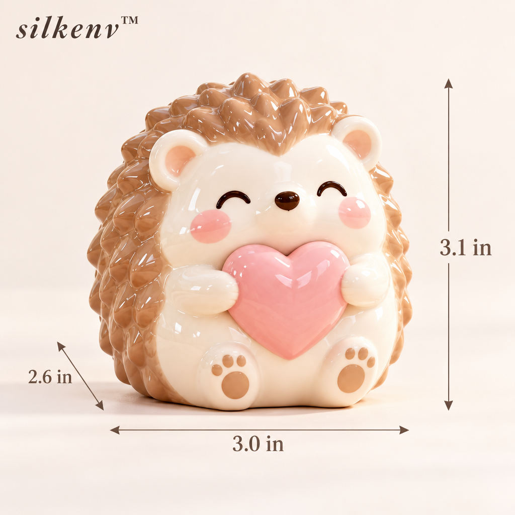 𝒔𝒊𝒍𝒌𝒆𝒏𝒗™ Heart Pocket Hedgehog Figurine