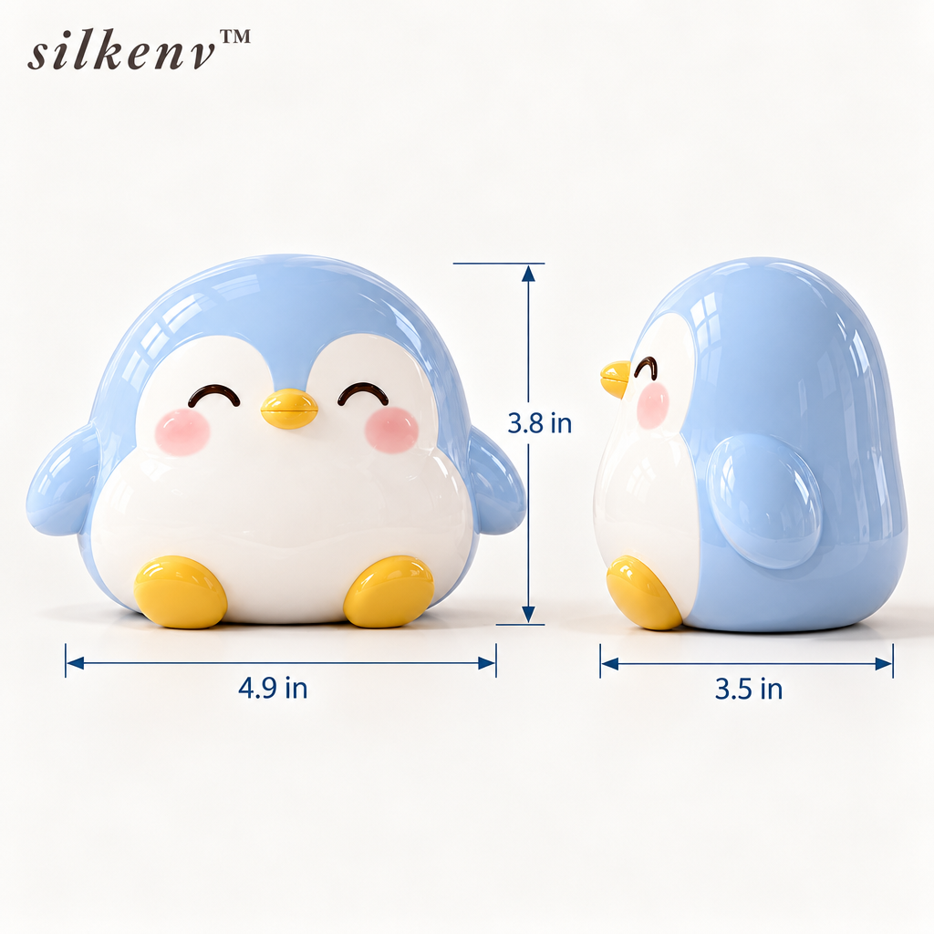 𝒔𝒊𝒍𝒌𝒆𝒏𝒗™ Balloon Penguin Shelf Ornament